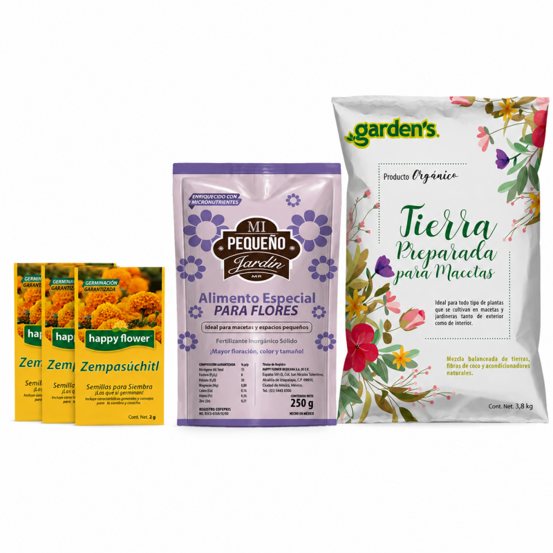 Siembra y florece Zempasúchitl